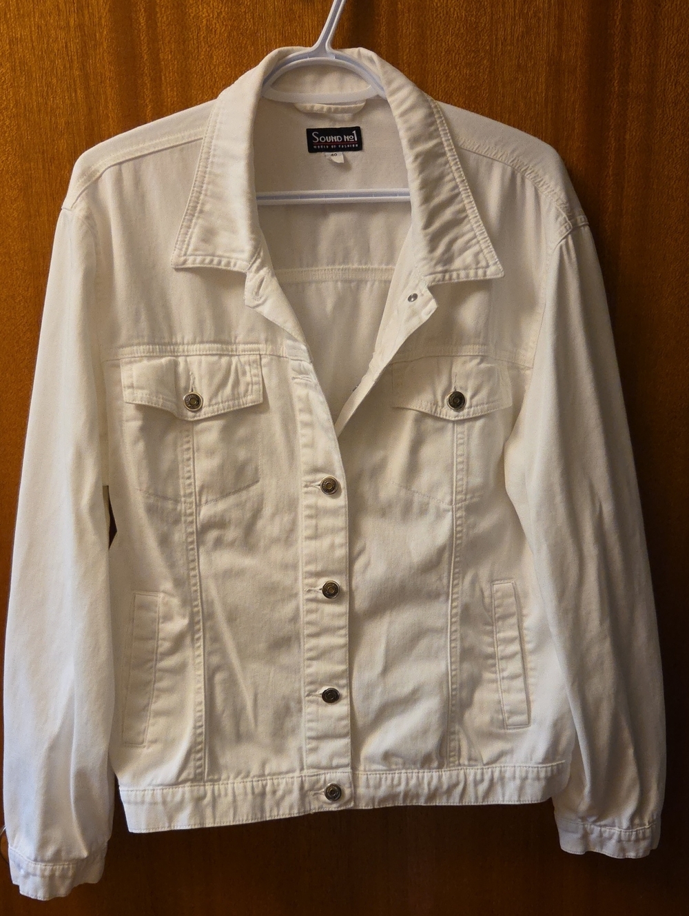 Women's White Denim Jacket
